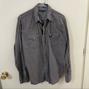 Tin Haul Black and White Casual Button Down Shirt